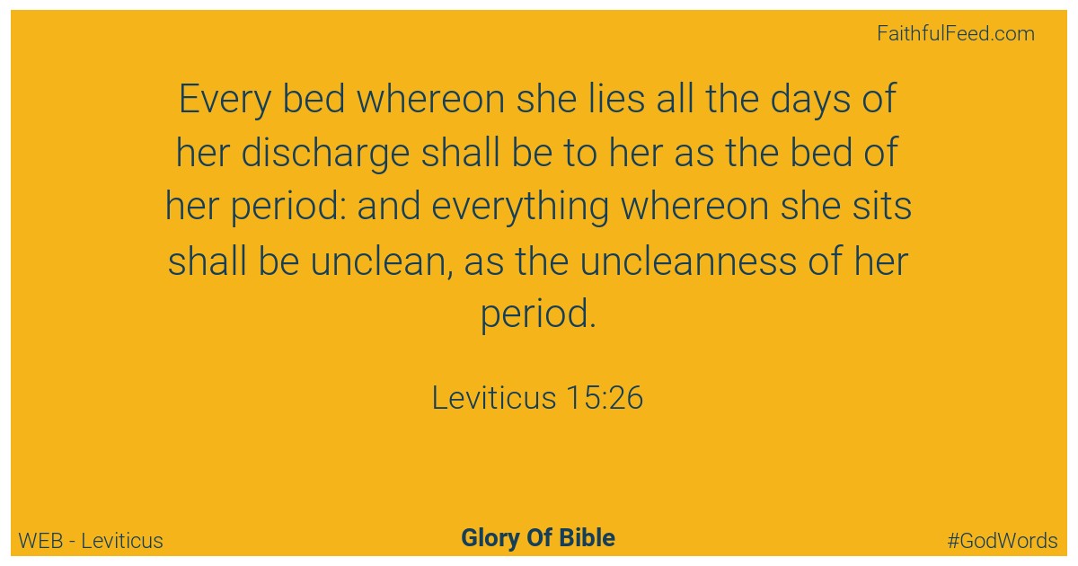 Leviticus 15:26 - Web