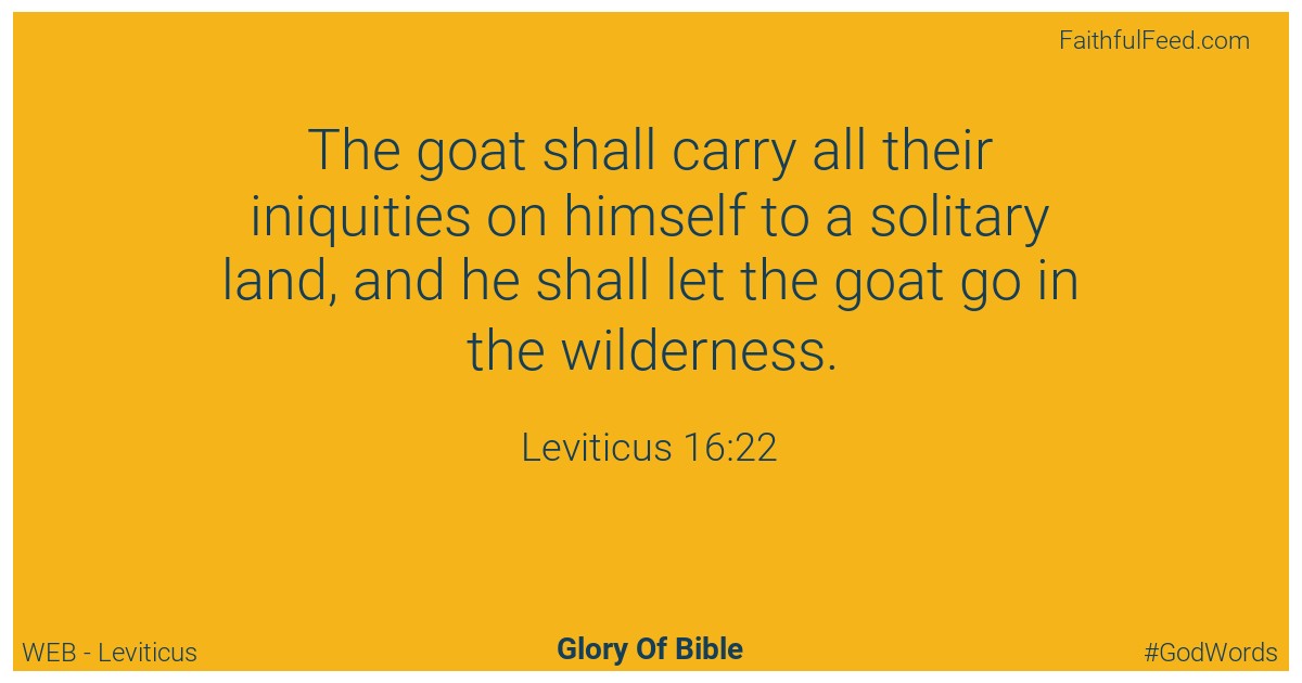 Leviticus 16:22 - Web