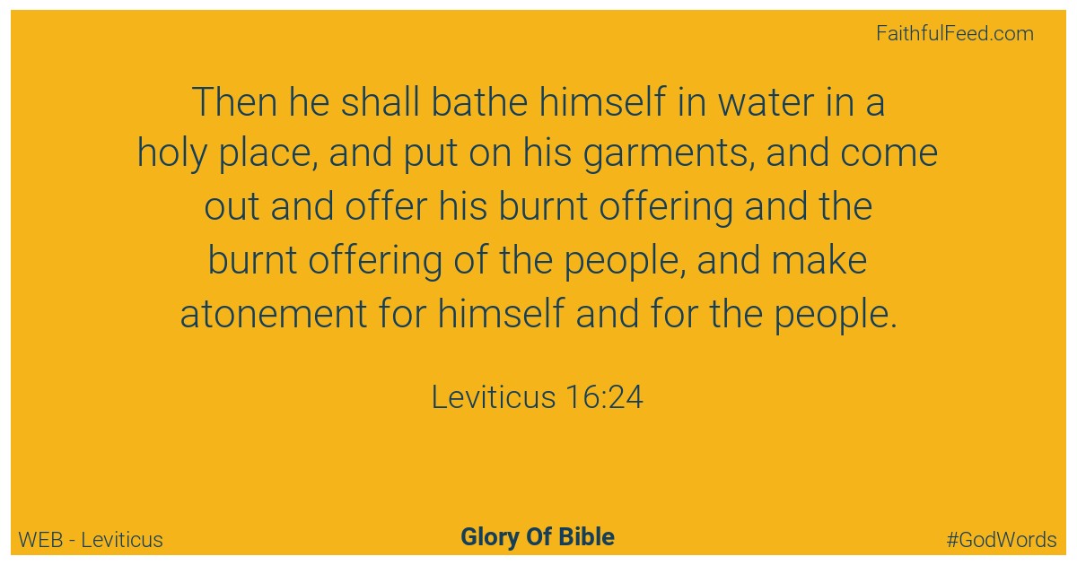 Leviticus 16:24 - Web