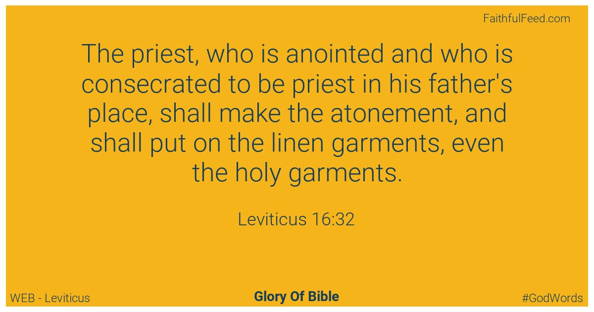 Leviticus 16:32 - Web