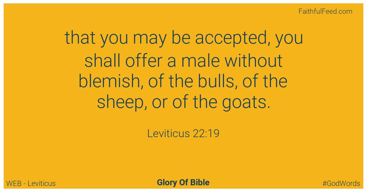 Leviticus 22:19 - Web