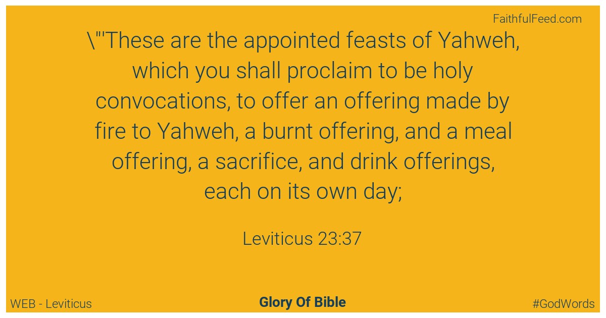 Leviticus 23:37 - Web