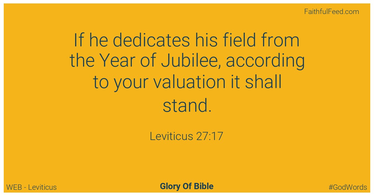 Leviticus 27:17 - Web