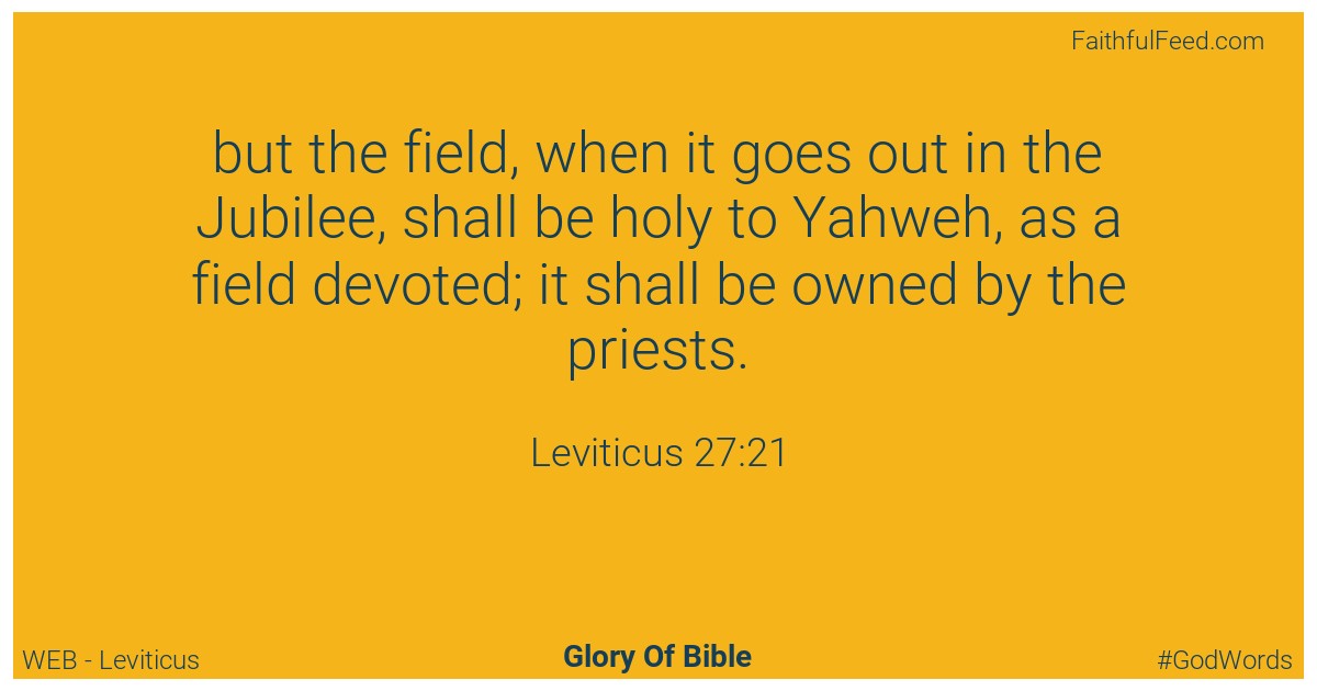 Leviticus 27:21 - Web