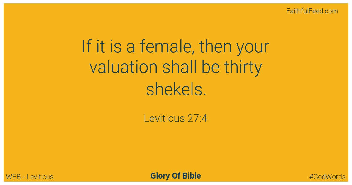 Leviticus 27:4 - Web