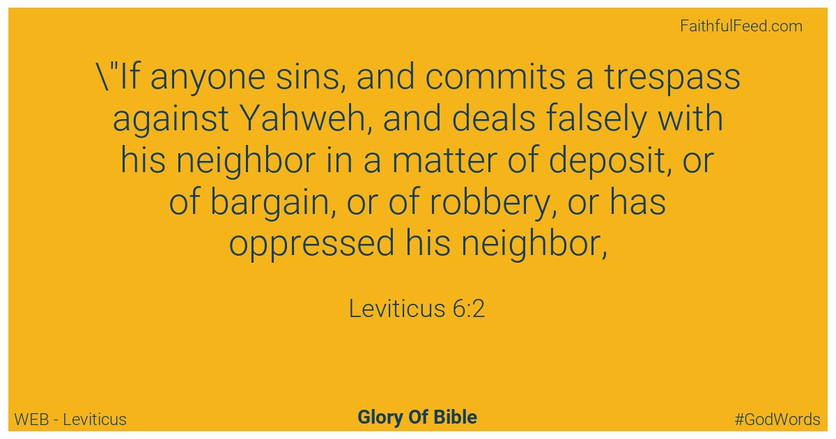 Leviticus 6:2 - Web