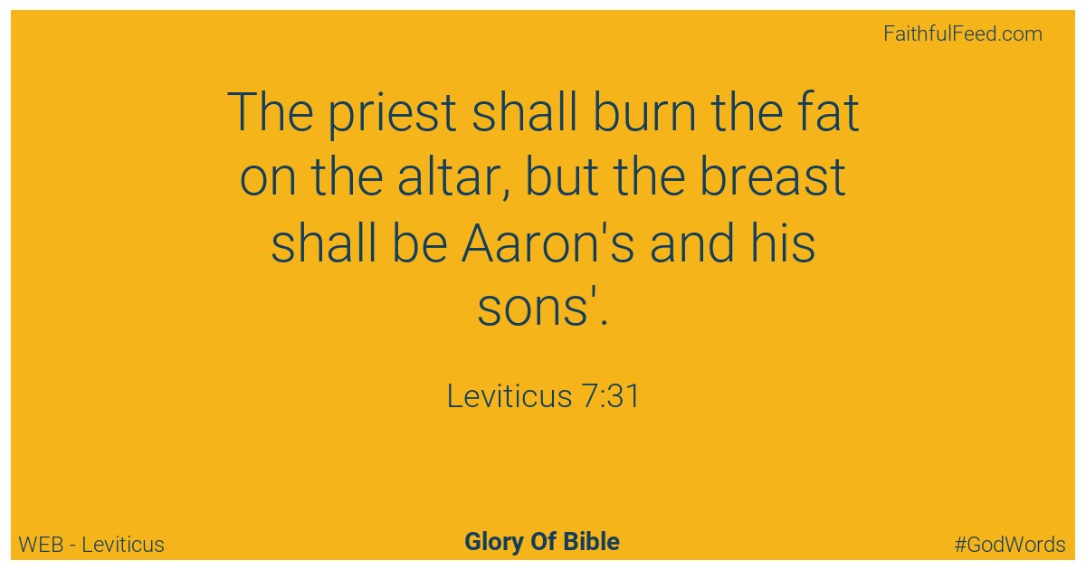 Leviticus 7:31 - Web