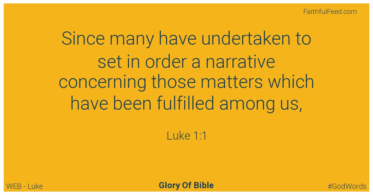 The Bible Verses from Luke Chapter 1 - Web