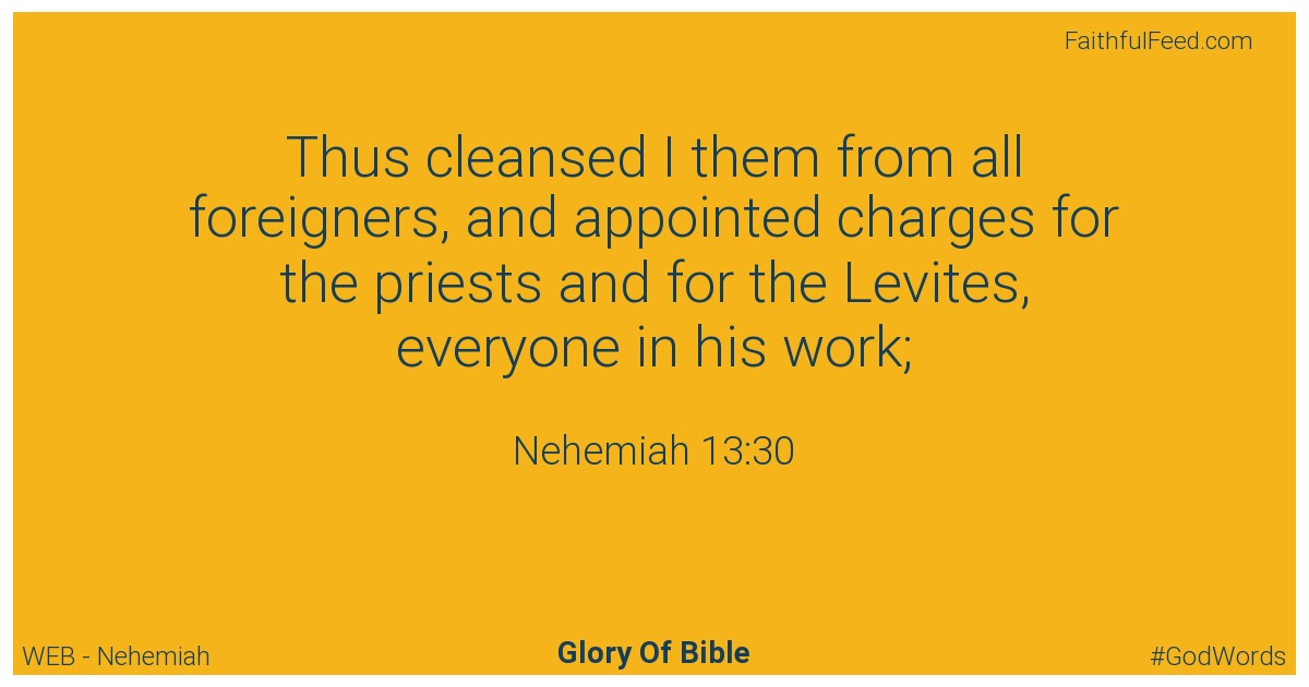 Nehemiah 13:30 - Web