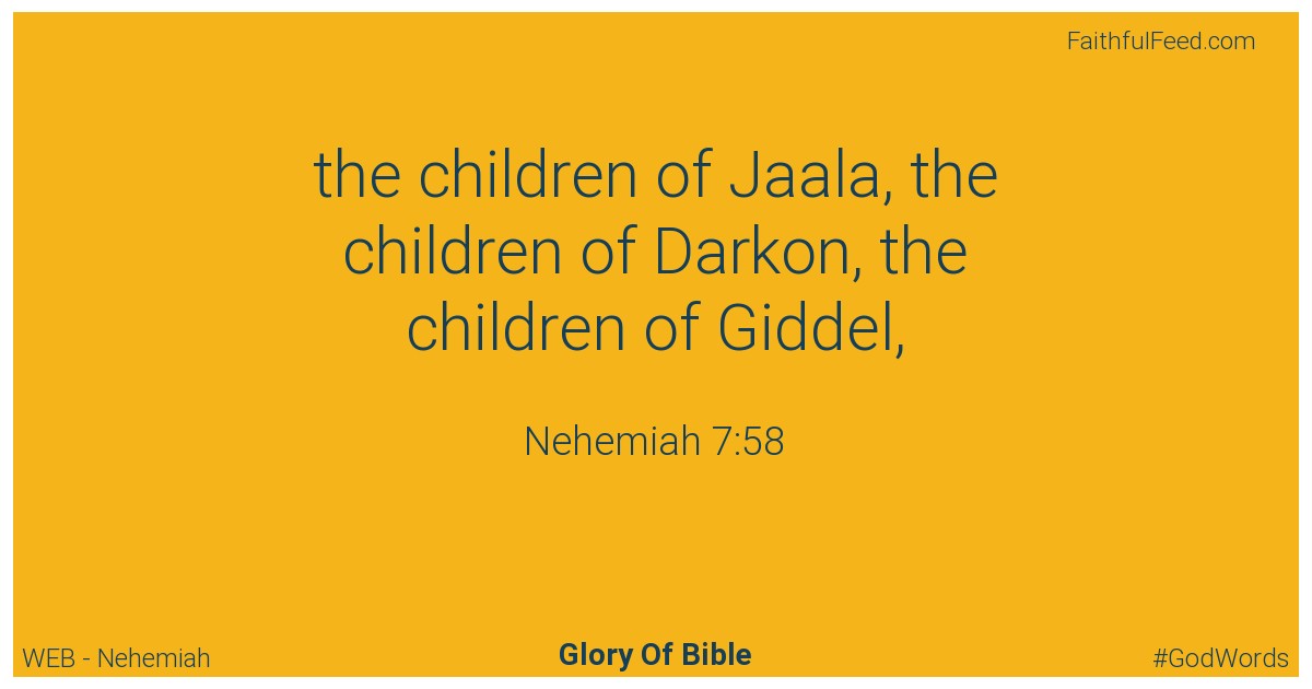 Nehemiah 7:58 - Web