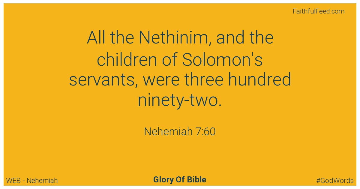 Nehemiah 7:60 - Web
