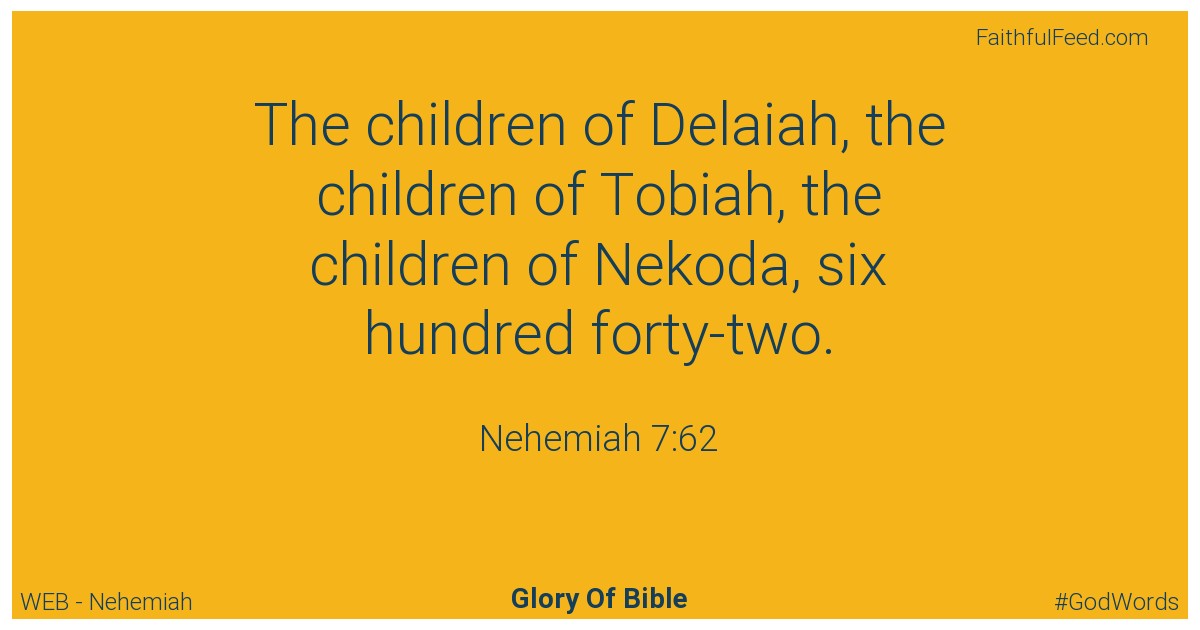 Nehemiah 7:62 - Web