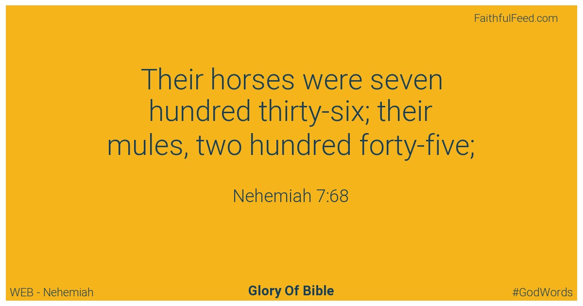 Nehemiah 7:68 - Web
