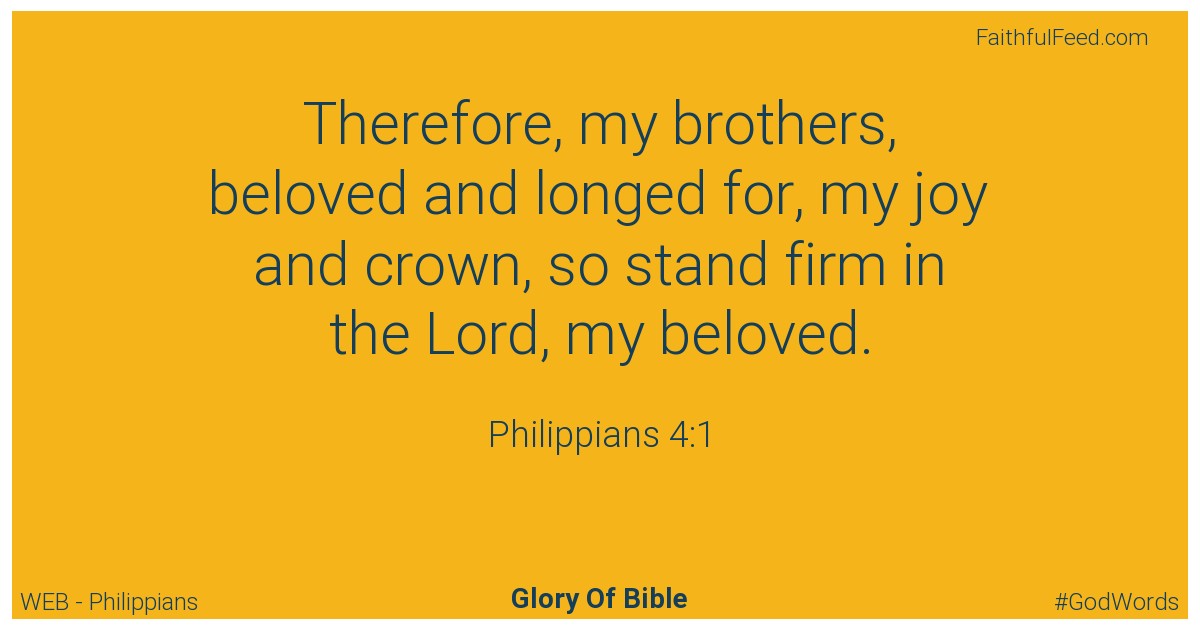 The Bible Verses from Philippians Chapter 4 - Web