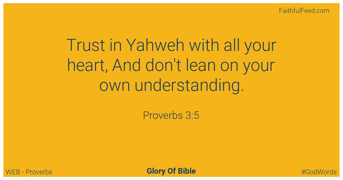 Proverbs 3:5 - Web