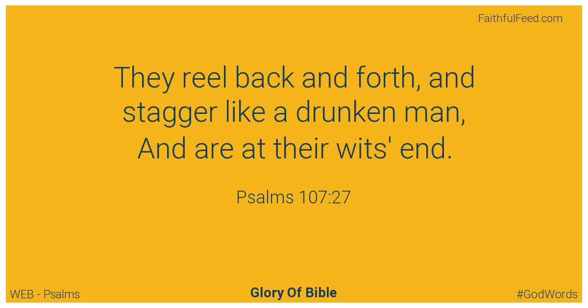 Psalms 107:27 - Web