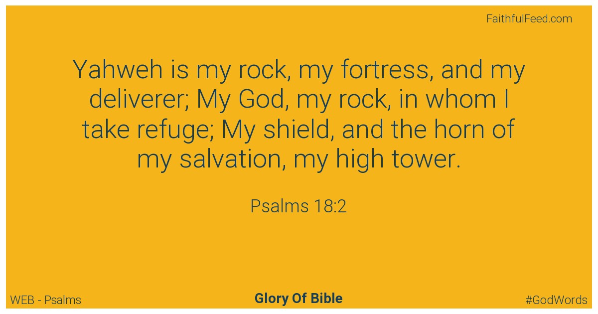 Psalms 18:2 - Web