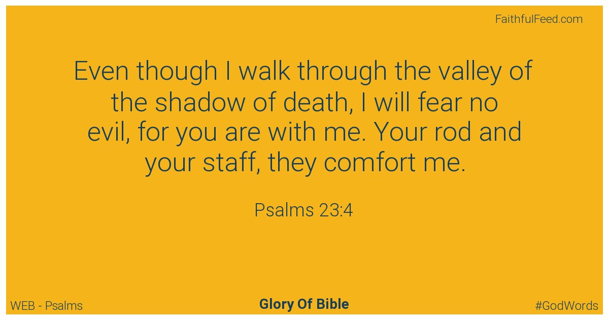 Psalms 23:4 - Web