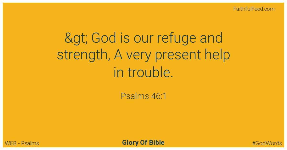 Psalms 46:1 - Web