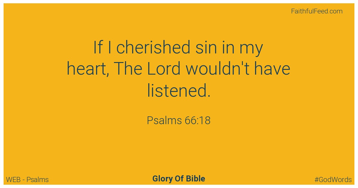 Psalms 66:18 - Web