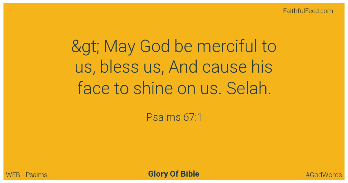 Psalms 67:1 - Web