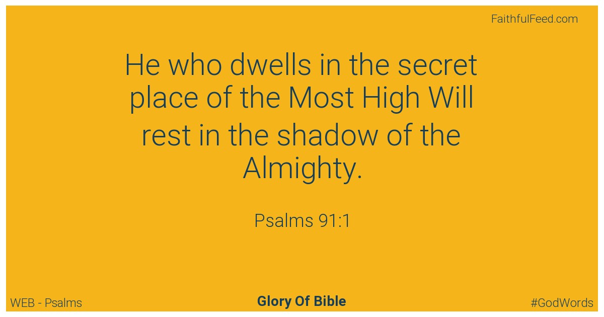 Psalms 91:1 - Web