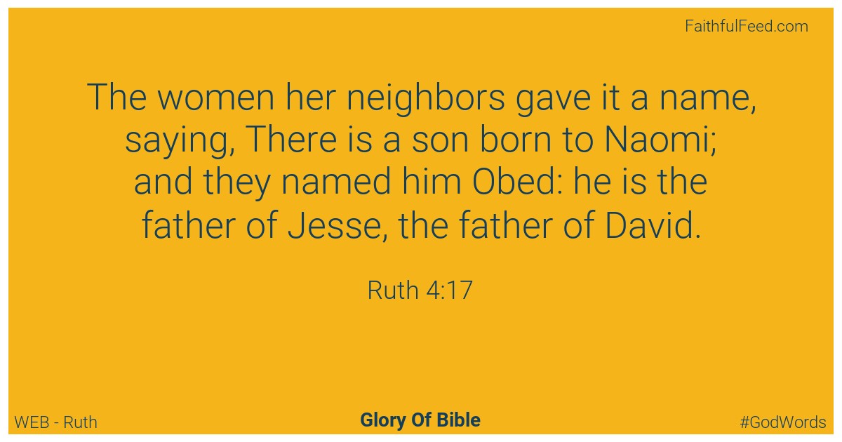 Ruth 4:17 - Web