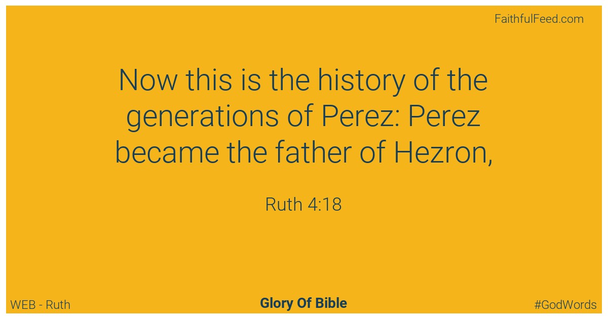 Ruth 4:18 - Web