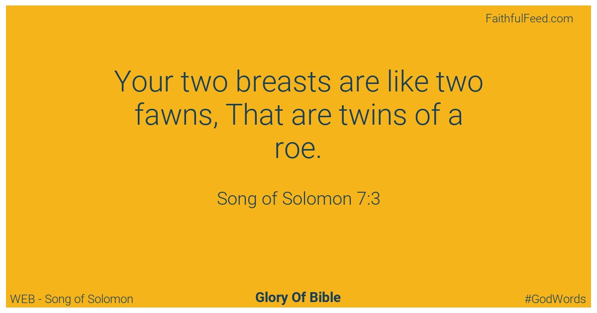 Song-of-solomon 7:3 - Web