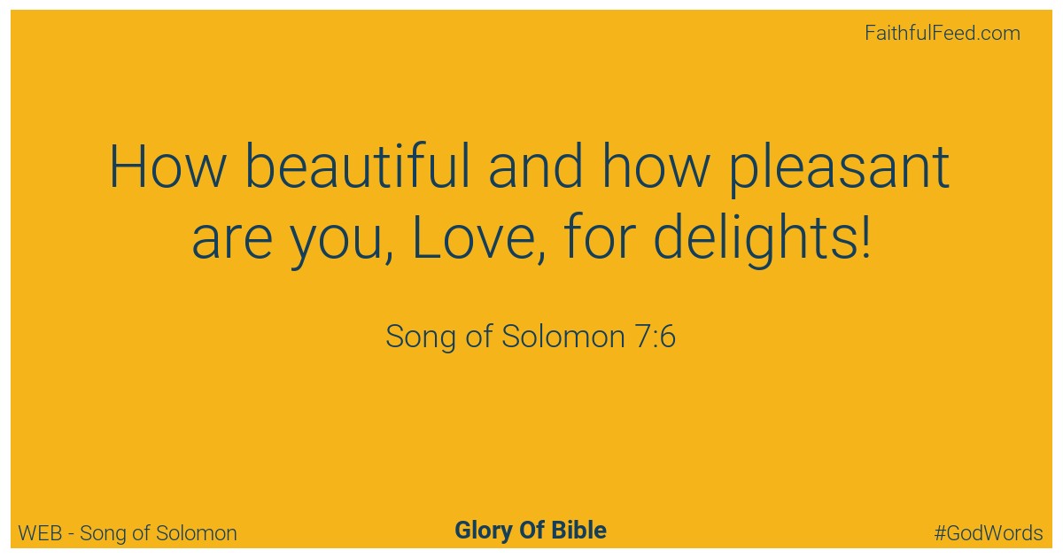 Song-of-solomon 7:6 - Web