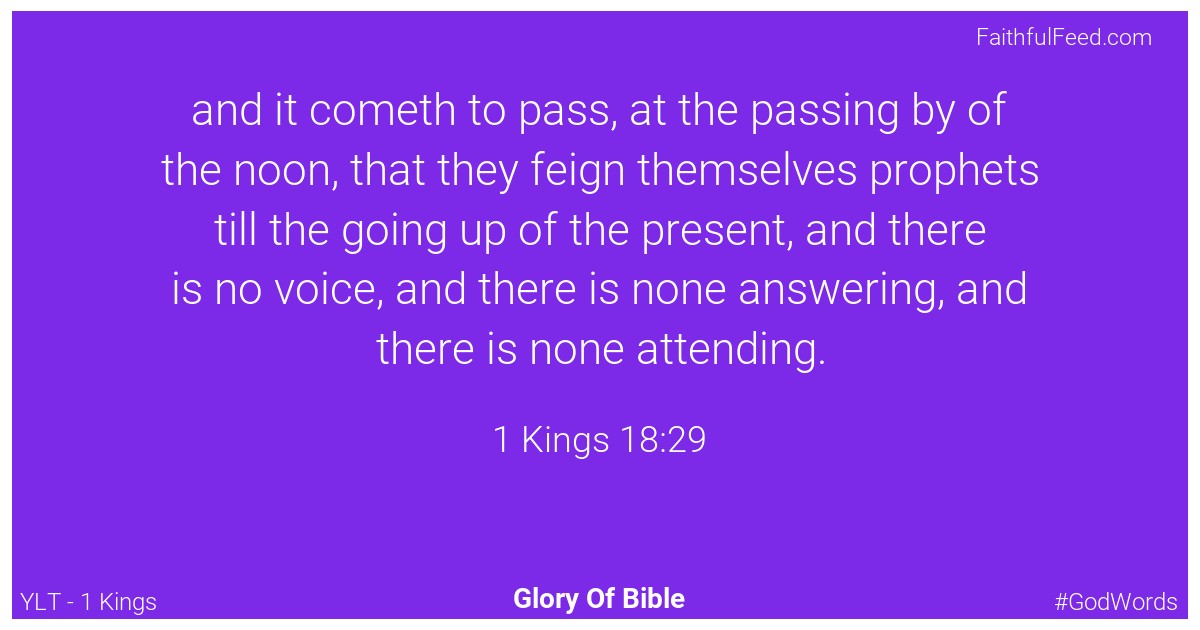 1-kings 18:29 - Ylt