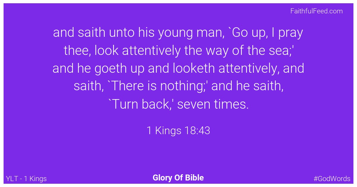 1-kings 18:43 - Ylt