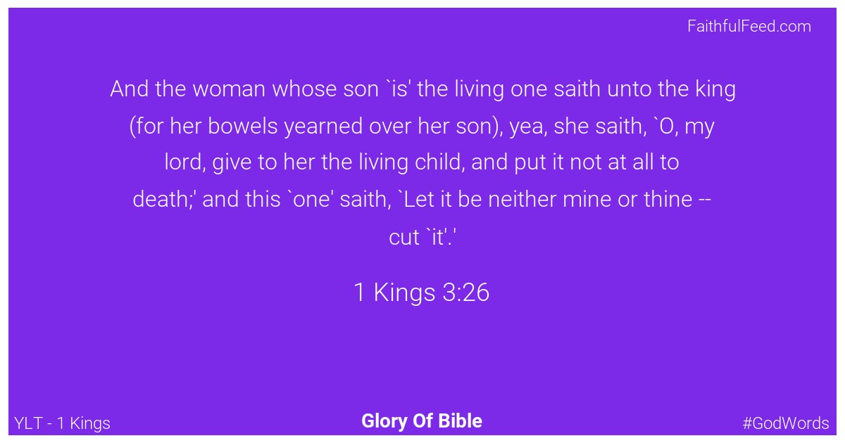 1-kings 3:26 - Ylt