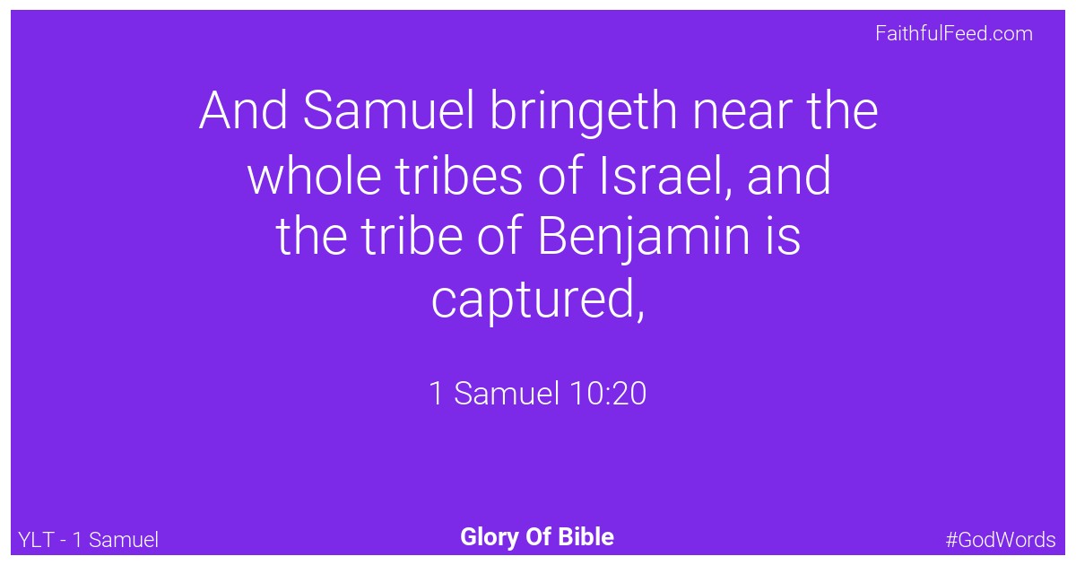 1-samuel 10:20 - Ylt