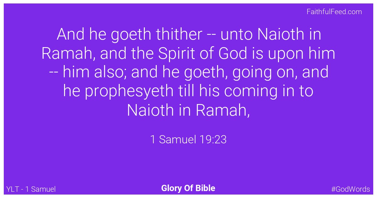 1-samuel 19:23 - Ylt