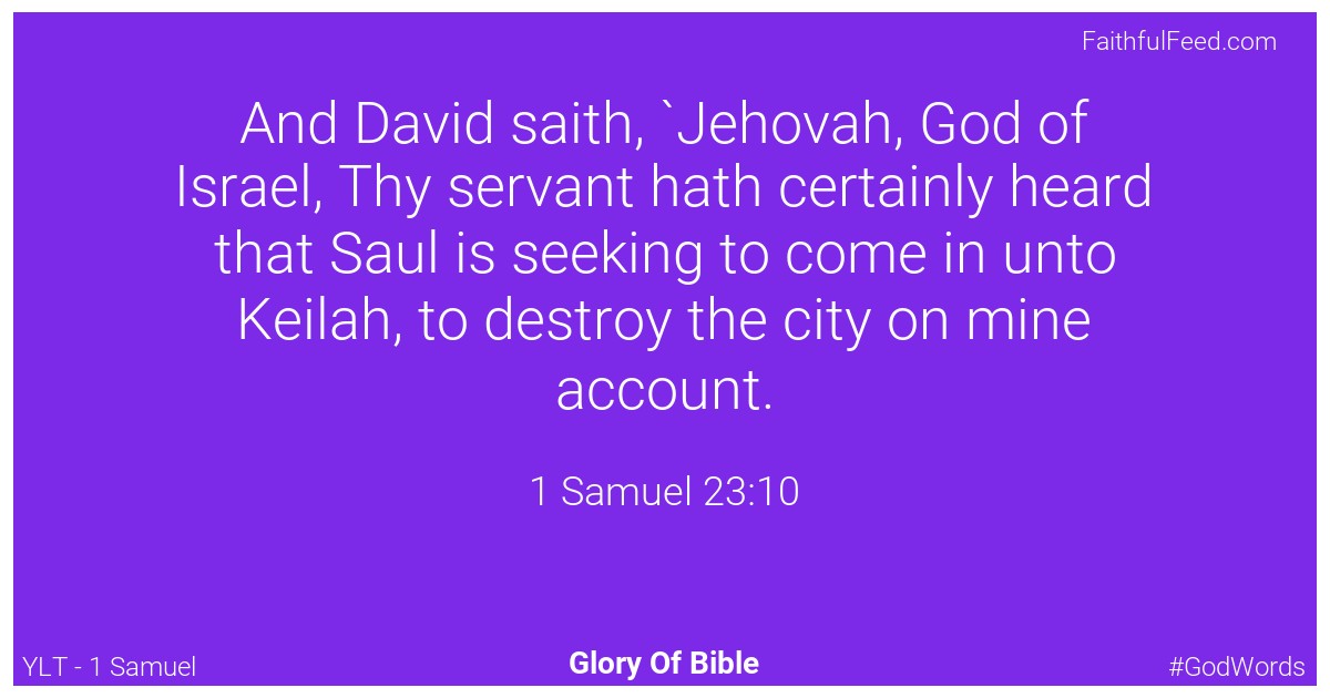 1-samuel 23:10 - Ylt