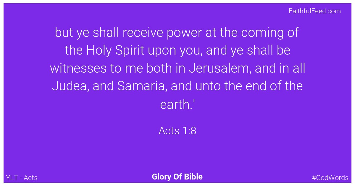 The Bible Chapters from Acts - Ylt