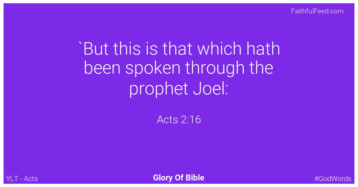 Acts 2:16 - Ylt