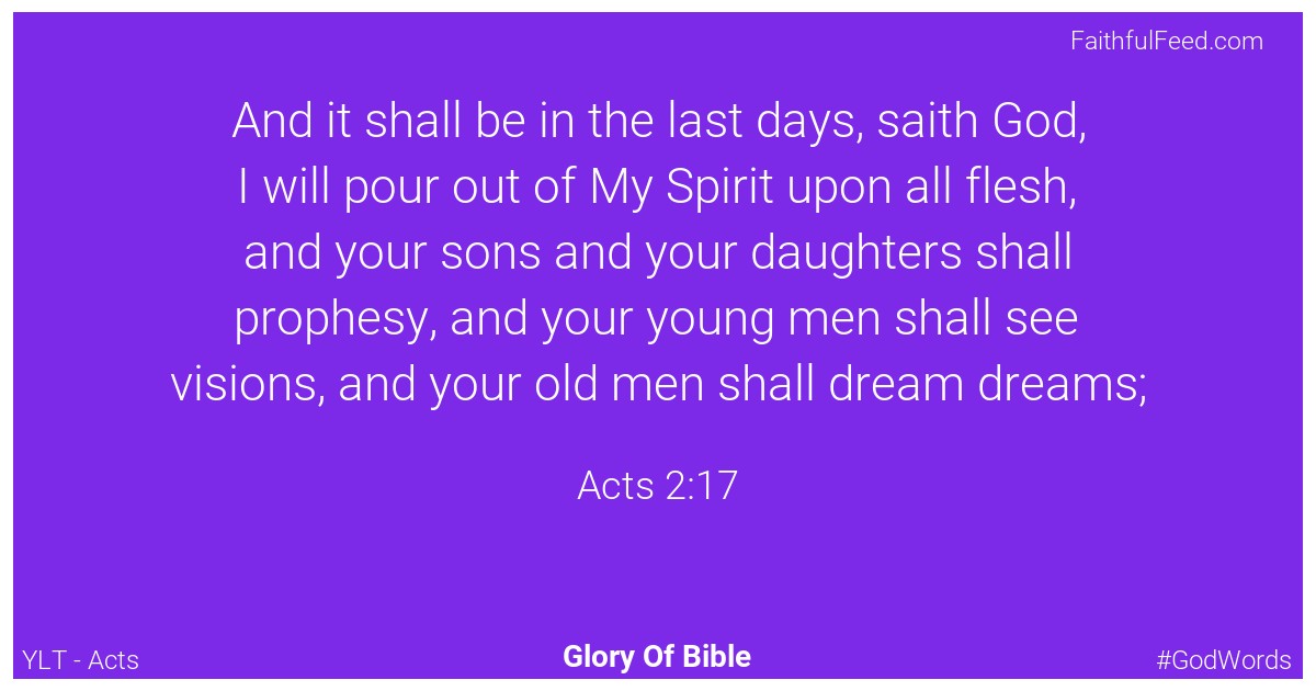 Acts 2:17 - Ylt