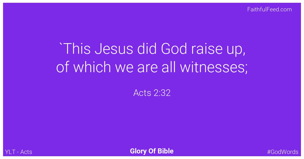 Acts 2:32 - Ylt
