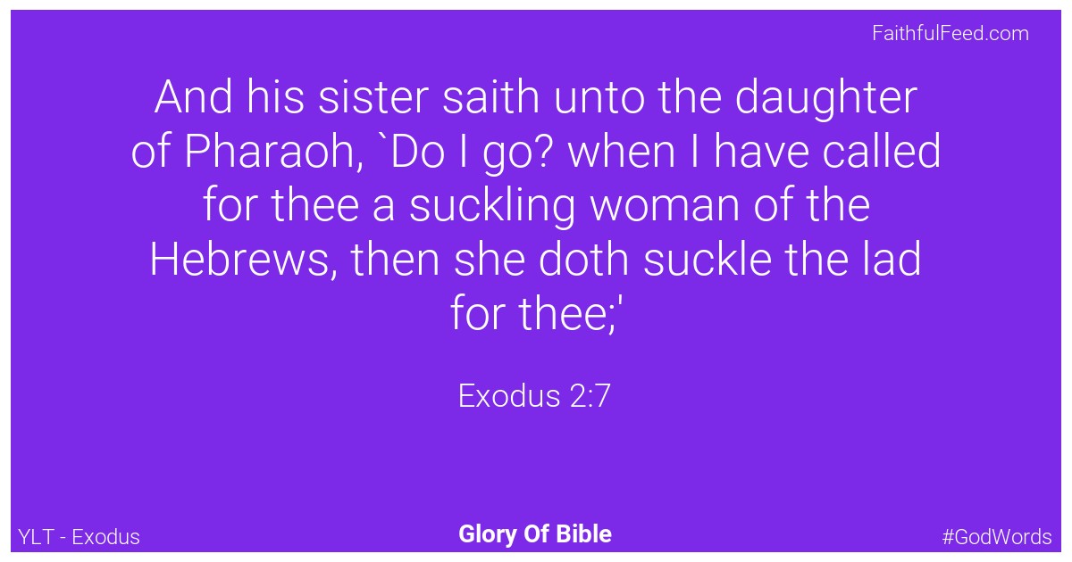 Exodus 2:7 - Ylt