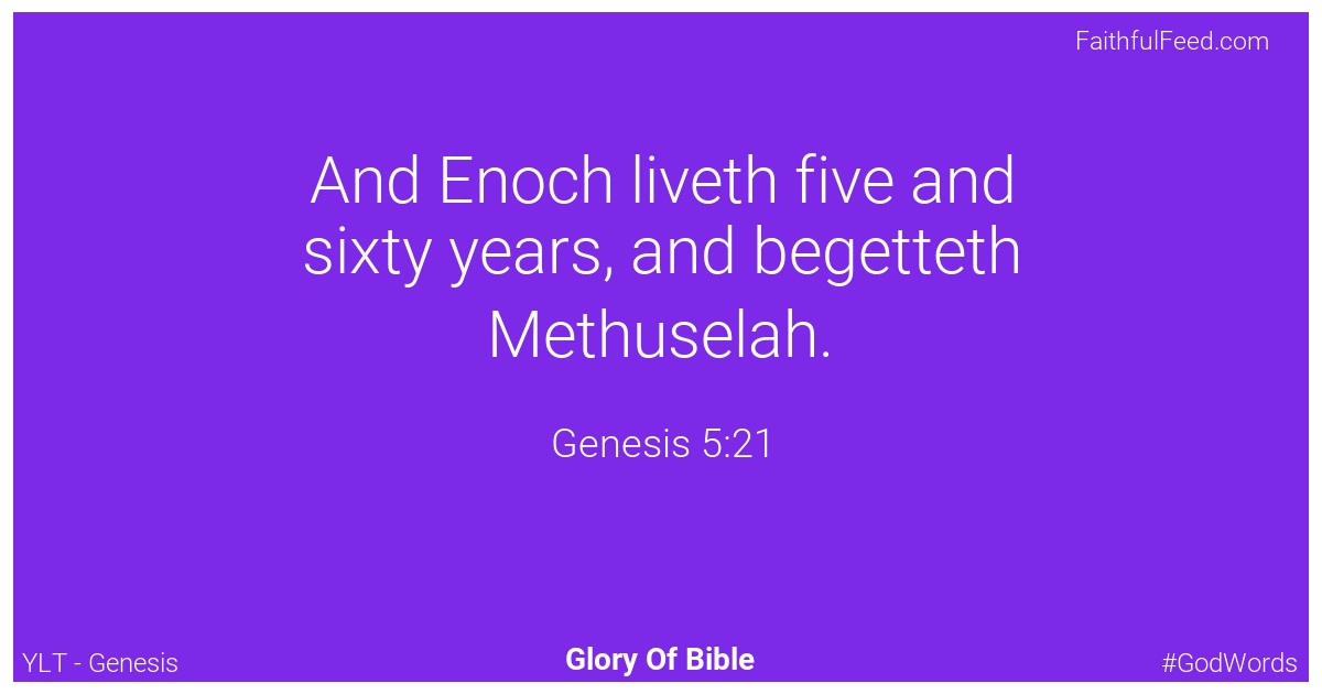 Genesis 5:21 - Ylt