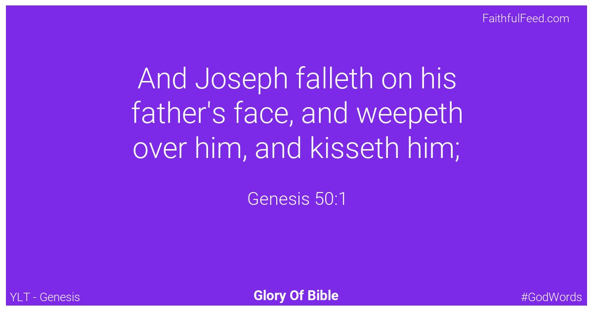 Genesis 50:1 - Ylt