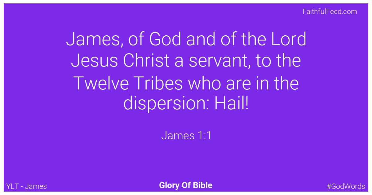 The Bible Verses from James Chapter 1 - Ylt