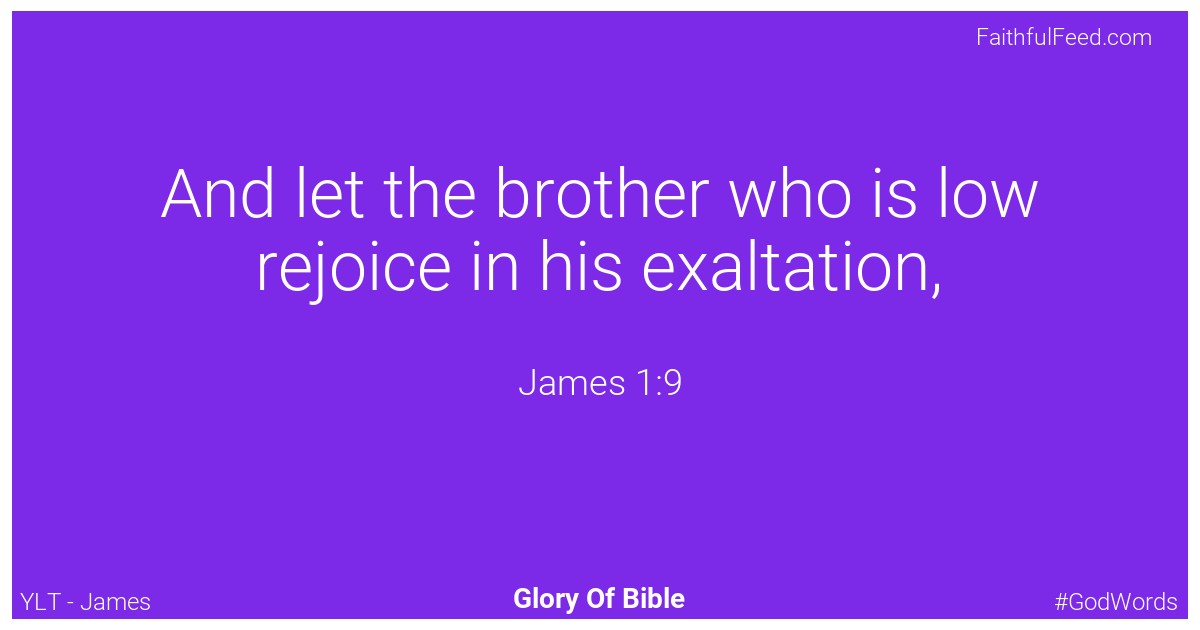 James 1:9 - Ylt