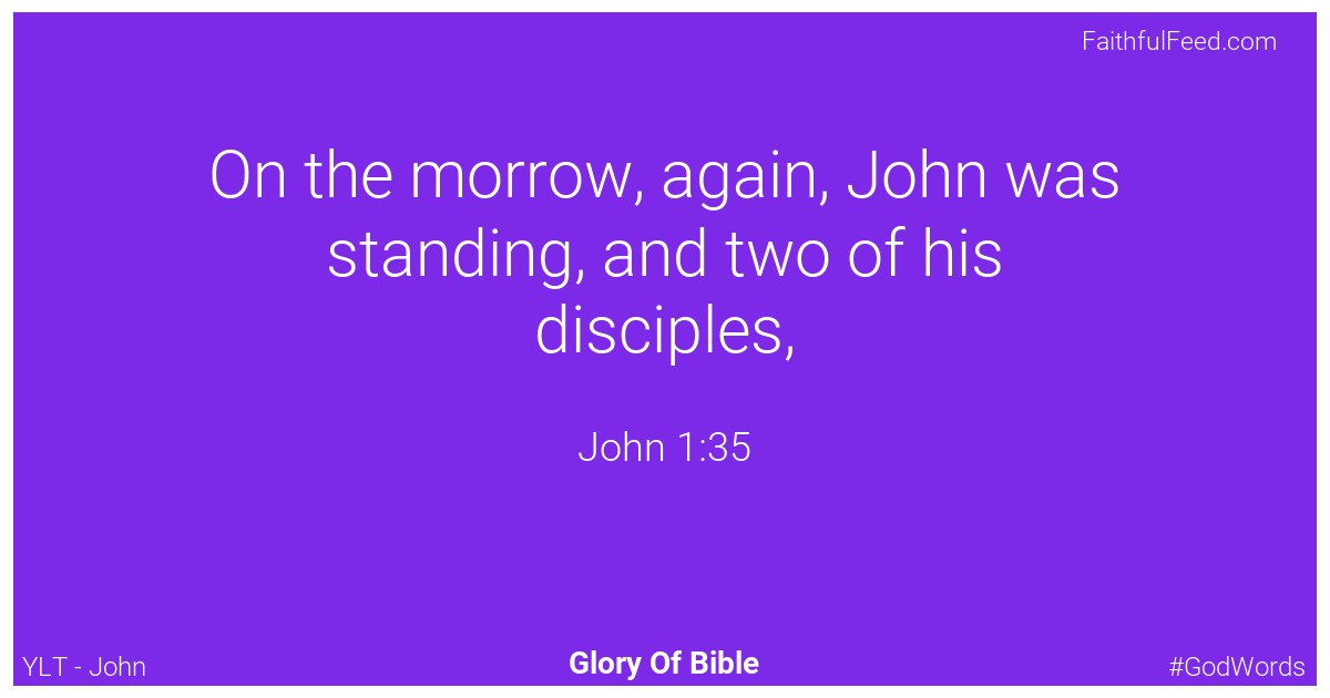 John 1:35 - Ylt