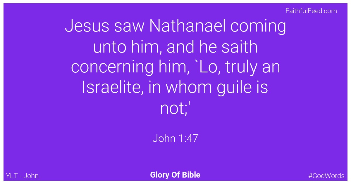 John 1:47 - Ylt