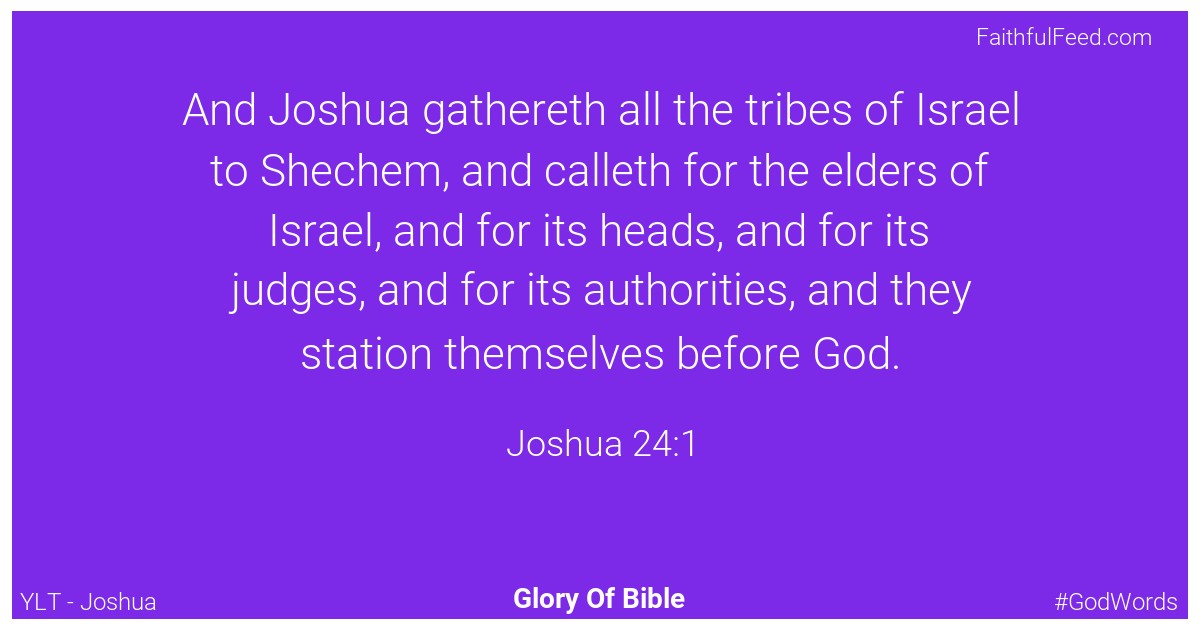 Joshua 24:1 - Ylt