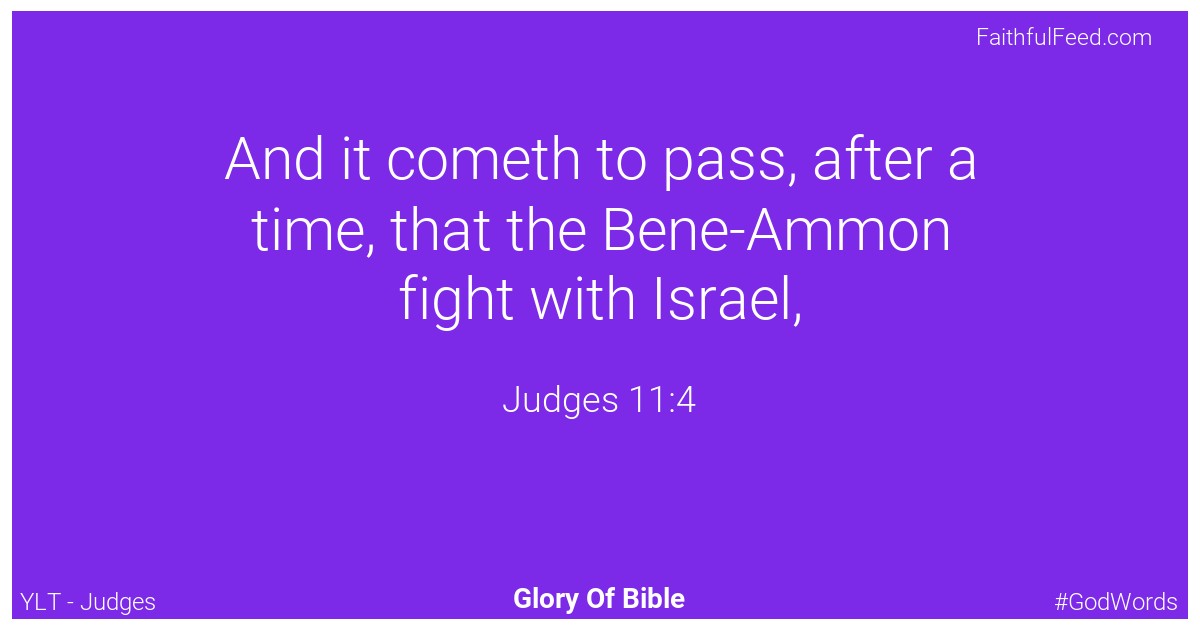 Judges 11:4 - Ylt