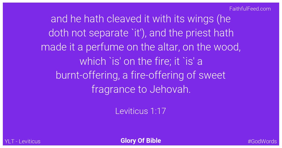 Leviticus 1:17 - Ylt